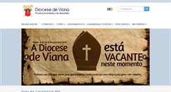 Desktop Screenshot of diocesedeviana.org.br