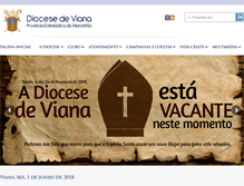 Tablet Screenshot of diocesedeviana.org.br